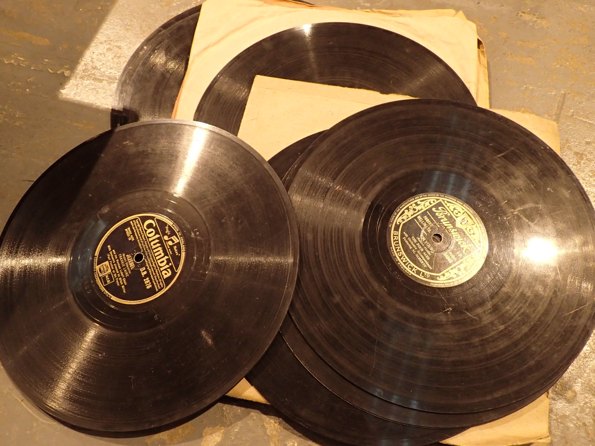 14 78 RPM records including Ink Spots