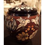 Large Moorcroft lidded ginger jar H: 15