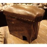Art Deco copper stool with lifting lid