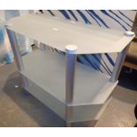 Frosted glass three tier TV HiFi