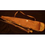 Canvas gunbag with mixed ram rods and as