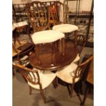 Mahogany tilt top breakfast table on tri