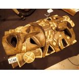 Wooden tribal mask H: 40 cm