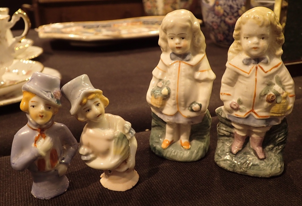 Four Victorian Staffordshire figurines