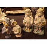 Four Victorian Staffordshire figurines