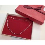 9ct white gold necklace in H Samuel box