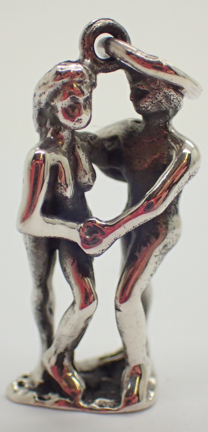 925 silver erotic pendant L: 2.5 cm