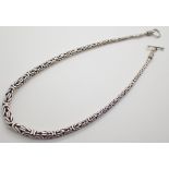 Sterling silver circular link Byzantine