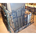 Signle wide wrought iron garden gate W:
