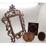 Collection of antique photograph frames