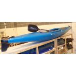 Discovery 380 canoe with two paddles