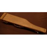 Leg of mutton leather shotgun case