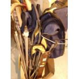 Collection of sporting equipment includi