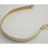 New old stock gold plated flex bracelet