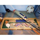 Collection of sporting equipment includi