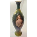 Royal Bonn Germany hand painted bottle v