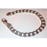 Boxed 925 silver gents bracelet L: 20 cm