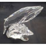 Swarovski crystal Whales L: 10 cm