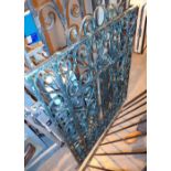 Heavily scrolled wrought iron gate 96 x