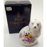 Royal Crown Derby limited edition The Spaniel boxed H: 11 cm