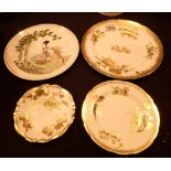 Three Hammersley plates and a saucer