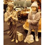 Two Spanish Elisa matt glaze limited edition figurines