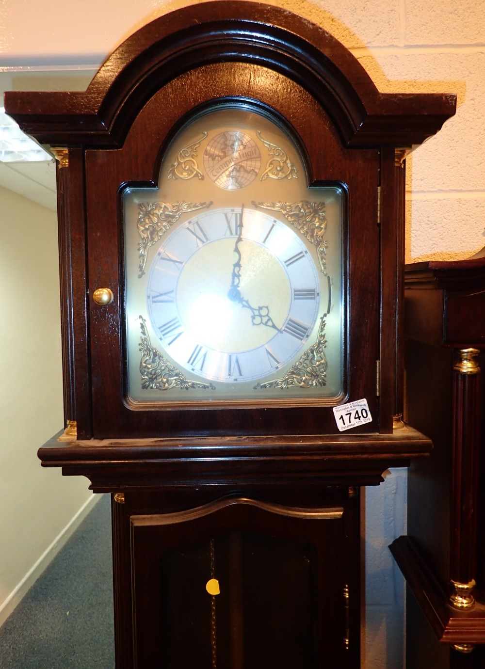 Modern Tempus Fugit longcase clock