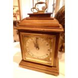 20thC Elliott of London mantel clock inscribed Garrard and Co Regent Street to the silver dial