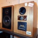 Pair of 1920 London MAD speakers serial no 900042 in teak cases CONDITION REPORT: