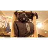 Panasonic Lumix DMC-FX50 bridge camera with battery and charger boxed in Samsonite bag