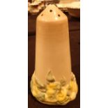 Ceramic Clarice Cliff sugar shaker ( see condition report ) CONDITION REPORT: