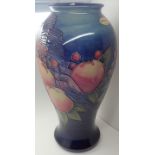 Moorcroft vase in the Birds and Berries pattern H: 31 cm