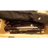 Three tripods large plus a Monopad 1 Velbon carry case