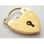 9ct gold padlock clasp 2.