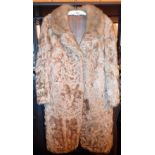 Vintage fur coat with mink collar
