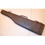 Leg of mutton leather shotgun case