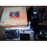 Mixed digital camera lot including Canon Powershot Olympus Samsung and other