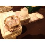 Two pieces of Lladro with original boxes and an Ardleigh Elliott music box