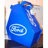 Blue Ford petrol can H: 30 cm