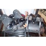 Two pairs of cased binoculars one Zenith 10 x 50 field 5.