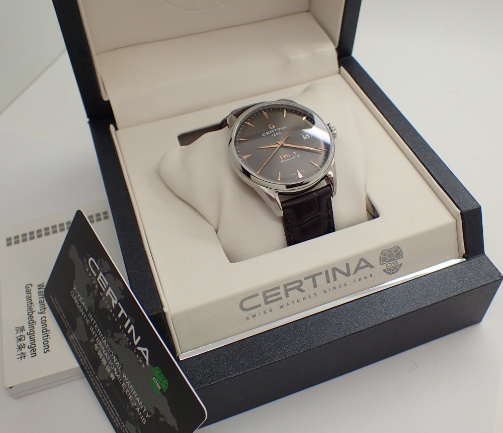 Gents Certina DSI automatic wristwatch brand new in box complete with paperwork