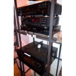Denon surround amplifier AVC 3020 Denon CD player DCD 615 Denon stereo tuner TU 2601 and a Technics