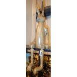 Large wooden shelf rabbit H: 66 cm