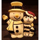 Lorna Bailey Snowman cat H: 10 cm