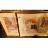 Two William Rusell Flint framed prints