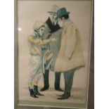 Two limited edition jockey and owner prints by J Ashley both framed and glazed 30 x 45 cm