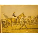 Framed vintage print Humorist and Donoghue Going Out To The Derby 1921 signed in pen Steve Donoghue