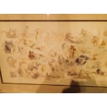Geldart limited edition print of cats and kittens 522 / 750