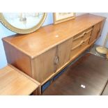 Mid Century Long John sideboard by Stonehill Furniture with two cupboards and three central drawers