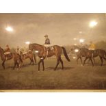 Framed and glazed limited edition 629 / 850 Approaching The Start Arlington Million 1981 signed